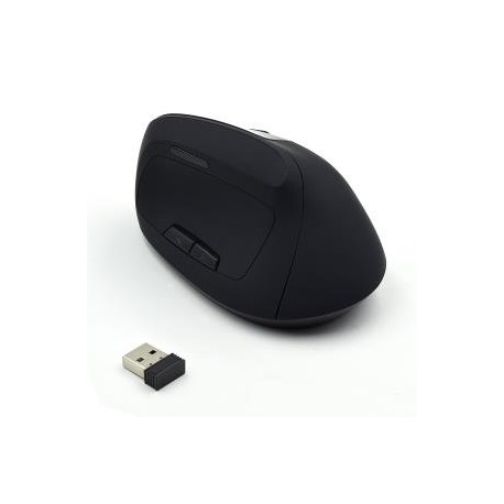 Miška Ewent Wireless Ergonomic Vertical, črna