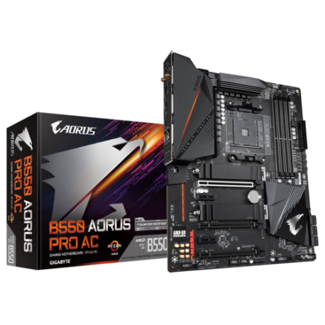 Matična plošča GIGABYTE B550 AORUS PRO AC, DDR4 AM4