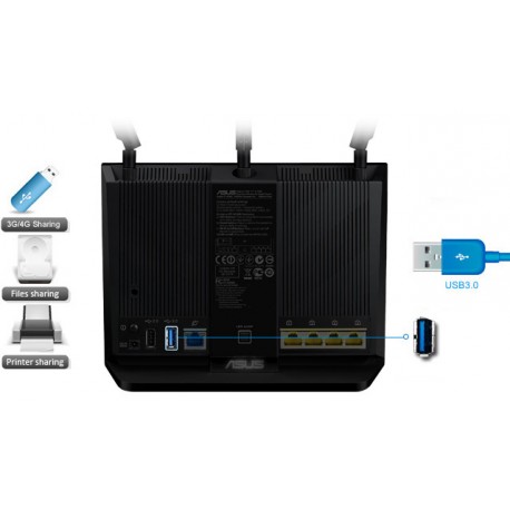 Usmerjevalnik (router) ASUS AC1900, 90IG04K0-BO3000