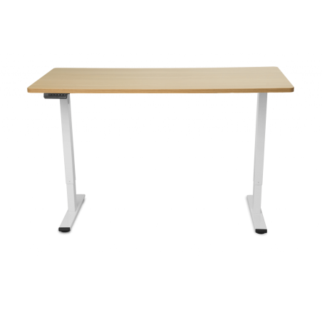 Ergonomska miza Ergovision Clever, bela/javor