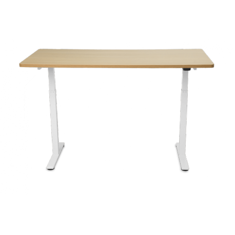 Ergonomska miza Ergovision Classic, bela/javor