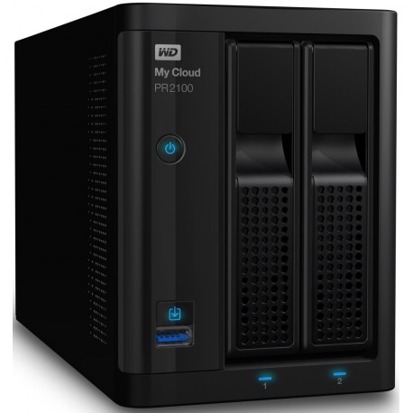 WD My Cloud Pro PR2100 20TB 2Bay NAS, WDBBCL0200JBK-EESN