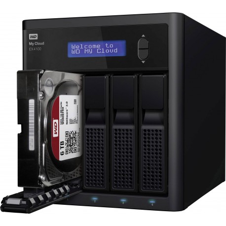 WD My Cloud EX4100 32TB NAS 4-Bay, WDBWZE0320KBK-EESN