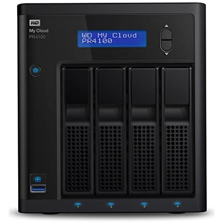 WD My Cloud Pro PR4100 8TB 4Bay NAS, WDBNFA0080KBK-EESN