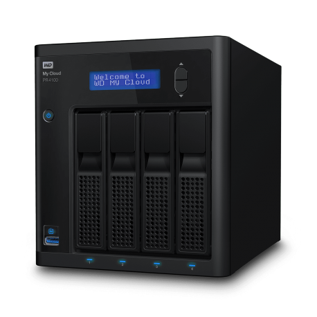 WD My Cloud Pro PR4100 56TB 4Bay NAS, WDBNFA0560KBK-EESN