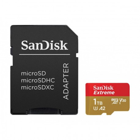 SanDisk Extreme microSDXC 1TB + SD Adapter + Rescue Pro DeluxeA2