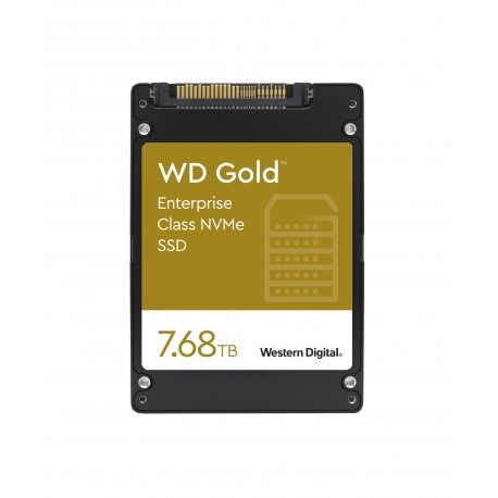 SSD disk 7,68TB NVMe U.2 WD SSD GOLD, WDS768T1D0D