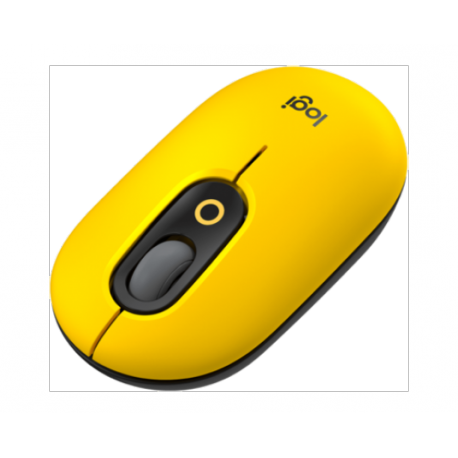 Miška Logitech POP z EMOJI, Bluetooth, rumena