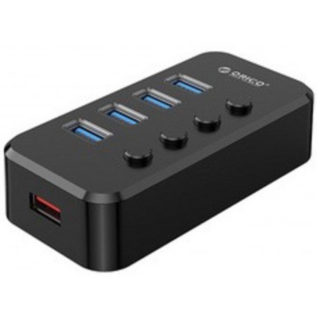 USB hub s 5 vhodi, 4x USB 3.0, 1x 12W polnilni izhod ORICO SWU3-4A