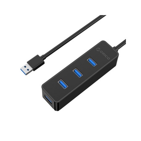 USB hub s 4 vhodi, USB 3.0, črn, ORICO W5PH4