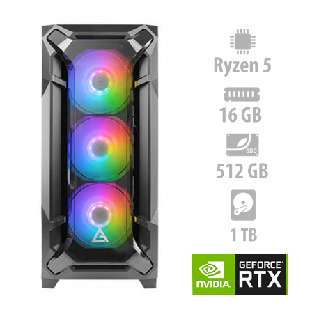 Osebni računalnik ANNI GAMER Advanced R5-5600X / RTX 2060 / NVMe / HDD / GX7