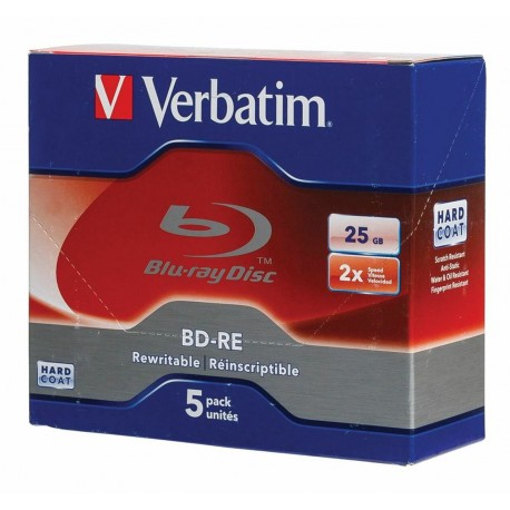 Mediji BluRay 25GB BD-R 2x Verbatim Jewell-5 (43615)