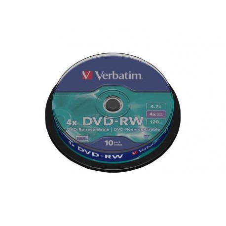 Mediji DVD-RW 4,7GB 4X Verbatim, Spindle-10 (43552)