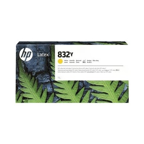 Črnilo HP 832Y 1L Yellow Latex Ink Cartridge