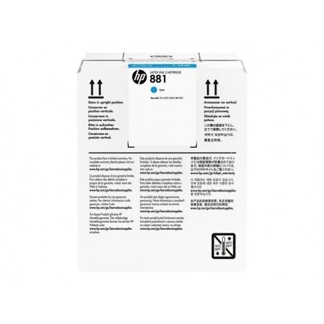 Črnilo HP 881 5-liter Cyan Latex Ink Cartridge
