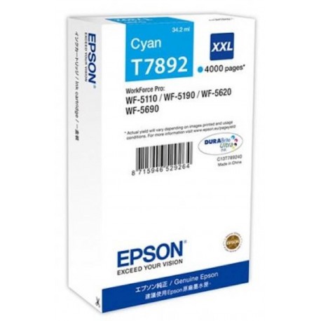 ČRNILO EPSON CYAN XXL ZA WFPro 5620DWF, 5110DW