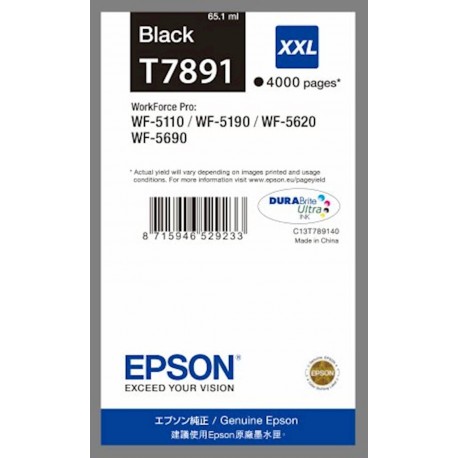 ČRNILO EPSON ČRNO XXL ZA WFPro 5620DWF, 5110DW