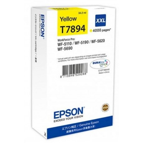 ČRNILO EPSON RUMENO XXL ZA WFPro 5620DWF, 5110DW