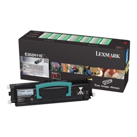Toner LEXMARK E350 E352 toner cartridge black standard capacity 9.000 pages 1-pa