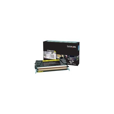 Toner LEXMARK C746 C748 7K toner cartridge yellow standard capacity 7.000 pages