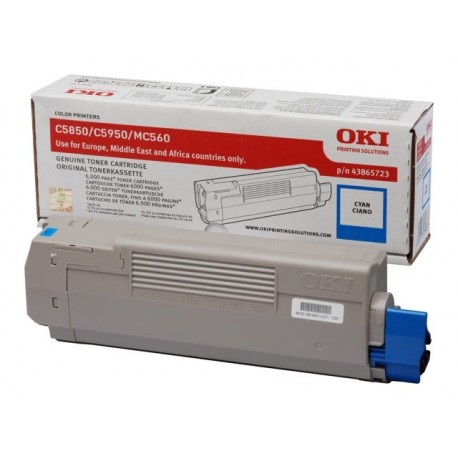 Toner OKI C5850 C5950 toner cartridge cyan standard capacity 6.000 pages 1-pack