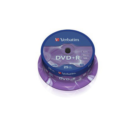 Mediji DVD+R 4,7GB 16x Verbatim Spindle-25 (43500)