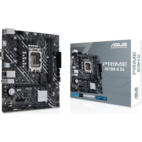 Matična plošča ASUS PRIME H610M-K D4, DDR4, LGA1700, mATX