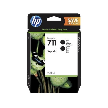 Črnilo HP 711 80ml Ink Cartridge Black 2-Pack