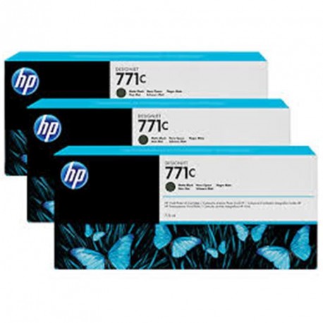 Črnilo HP 771C original ink cartridge matte black standard capacity 3 x 775ml 3-