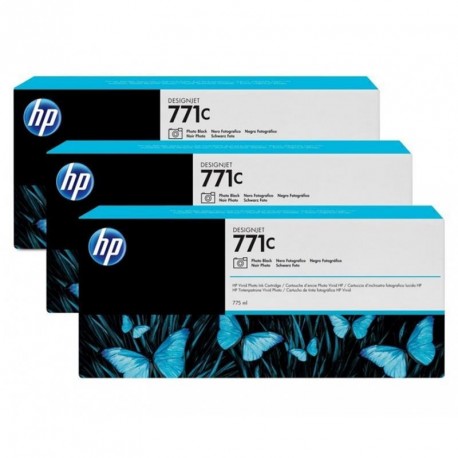 Črnilo HP 771C original ink cartridge photo black standard capacity 3 x 775ml 3-