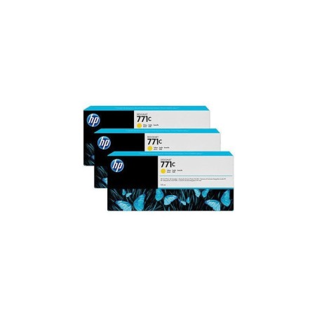 Črnilo HP 771C original ink cartridge yellow standard capacity 3 x 775ml 3-pack