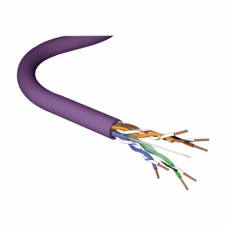 Kabel CAT.5e FTP 4x2 AWG24 HF1 Eca 500m gigaplus vijoličen Leviton 9022010