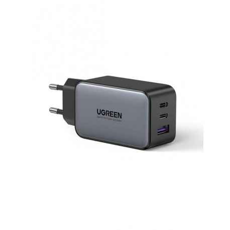 Ugreen USB-A in 2x USB-C 65W GaN hitri polnilec - box