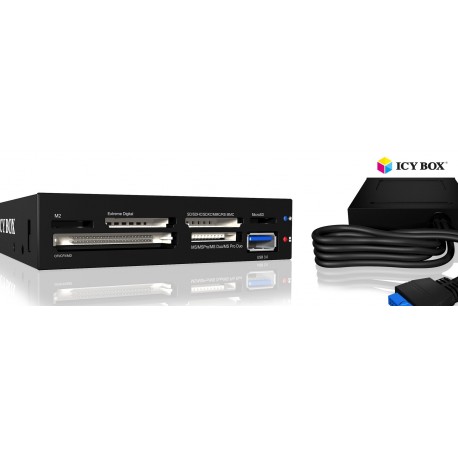 Icybox 3,5 čitalec kartic in USB 3.0