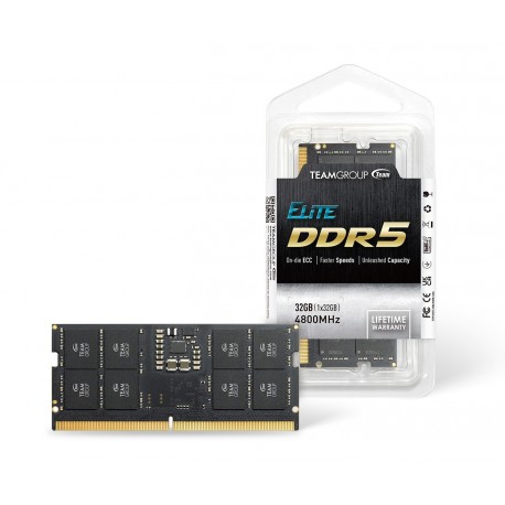 Pomnilnik SODIMM DDR5 32GB (1x32GB) 4800MHz Teamgroup Elite 0