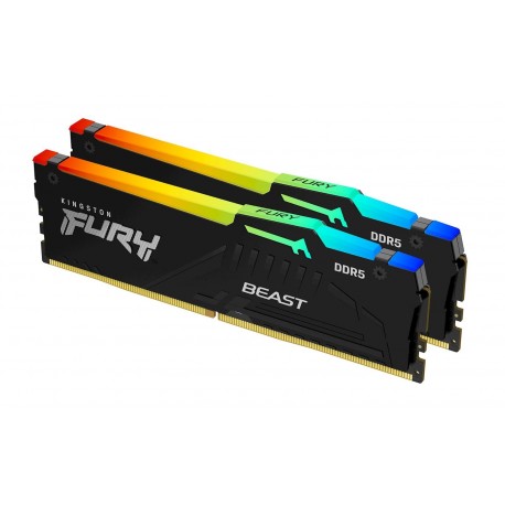 Pomnilnik DDR5 64GB (2x32GB) 4800MHz Kingston FURY Beast RGB