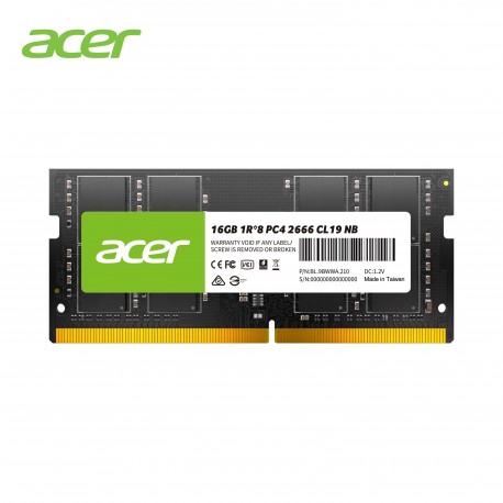 Pomnilnik SODIMM DDR4 16GB (1x16GB) 2666MHz ACER SD100, BL.9BWWA.210