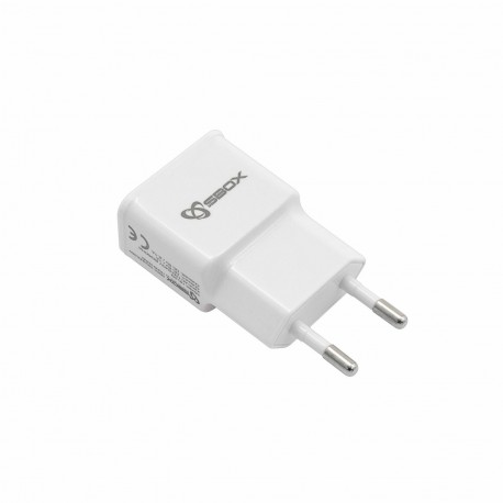 Pretvornik USB - 220V 2.1A 2xUSB bel kotni SBOX