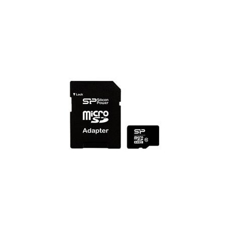 Pomnilniška kartica SILICON POWER Micro SDHC 16GB, adapter