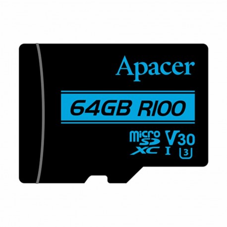 Pomnilniška kartica microSD XC  64GB APACER UHS-I U3 V30 R100 8930016