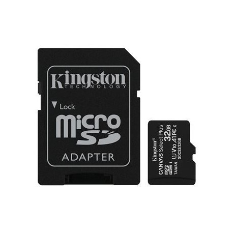 Pomnilniška kartica KINGSTON 32GB microSDHC Canvas Select Plus 100R
