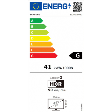 Monitor SAMSUNG S32BG750NU