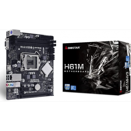 Matična plošča Biostar H61MHV3, H61,S1155,mATX,DDR3,Intel