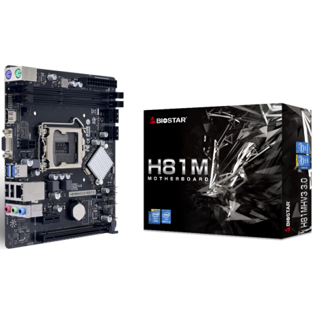 Matična plošča Biostar H81MHV3 V3.0 H81,S1150,mATX,DDR3,Intel