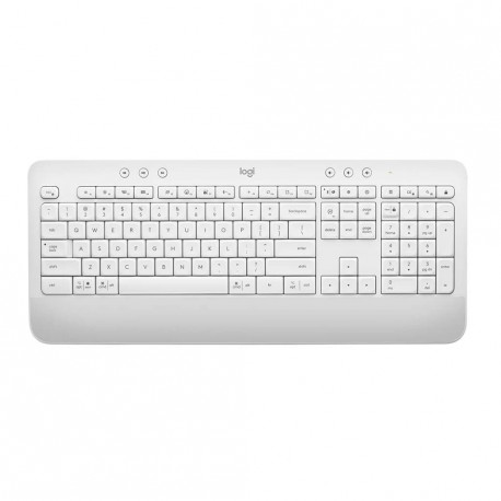 Tipkovnica Logitech K650 Signature, Wireless, bela