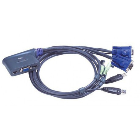 Preklopnik 2:1 mini vga/USB/AUDIO, Aten CS62US, s kabli