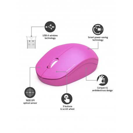 Miška PORT WL, roza