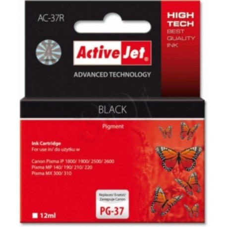 ActiveJet črno črnilo Canon PG-37, AC-37R