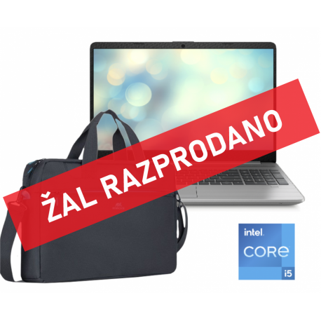 Prenosnik HP 250 G8 i5-1135G7, 8GB, SSD 512GB, W11H+ torbica