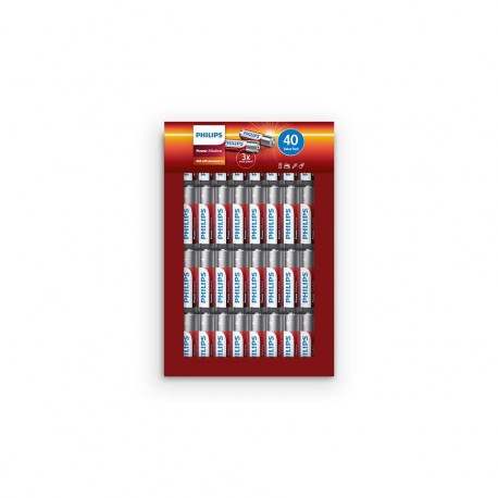 Baterija AAA Philips 40 kos